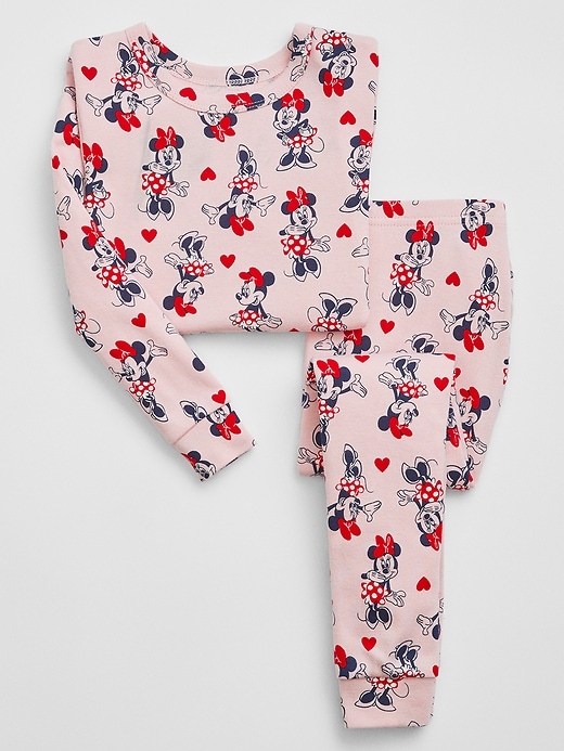 View large product image 1 of 1. babyGap &#124 Disney Minnie Mouse 100% Organic Cotton Valentine's Day PJ Set