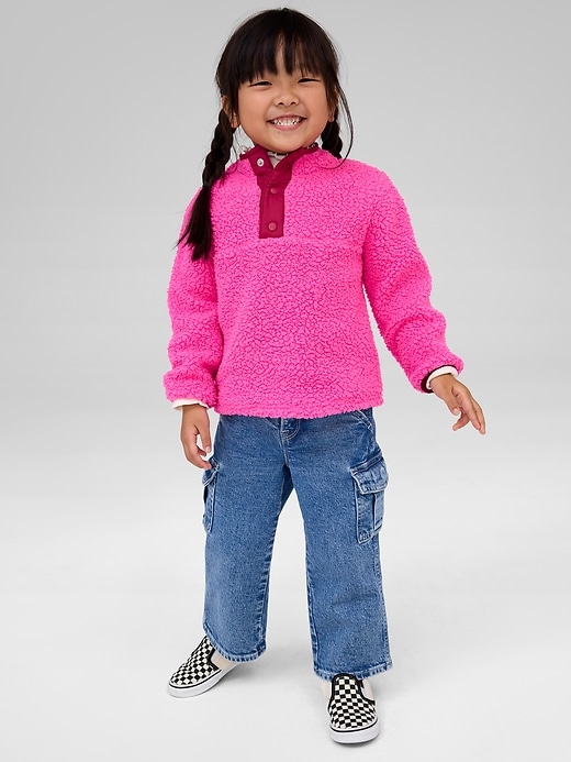 Image number 2 showing, babyGap Sherpa Quarter-Snap Sweatshirt