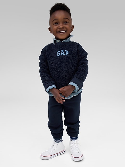 Image number 2 showing, babyGap Logo Sherpa Sweatshirt