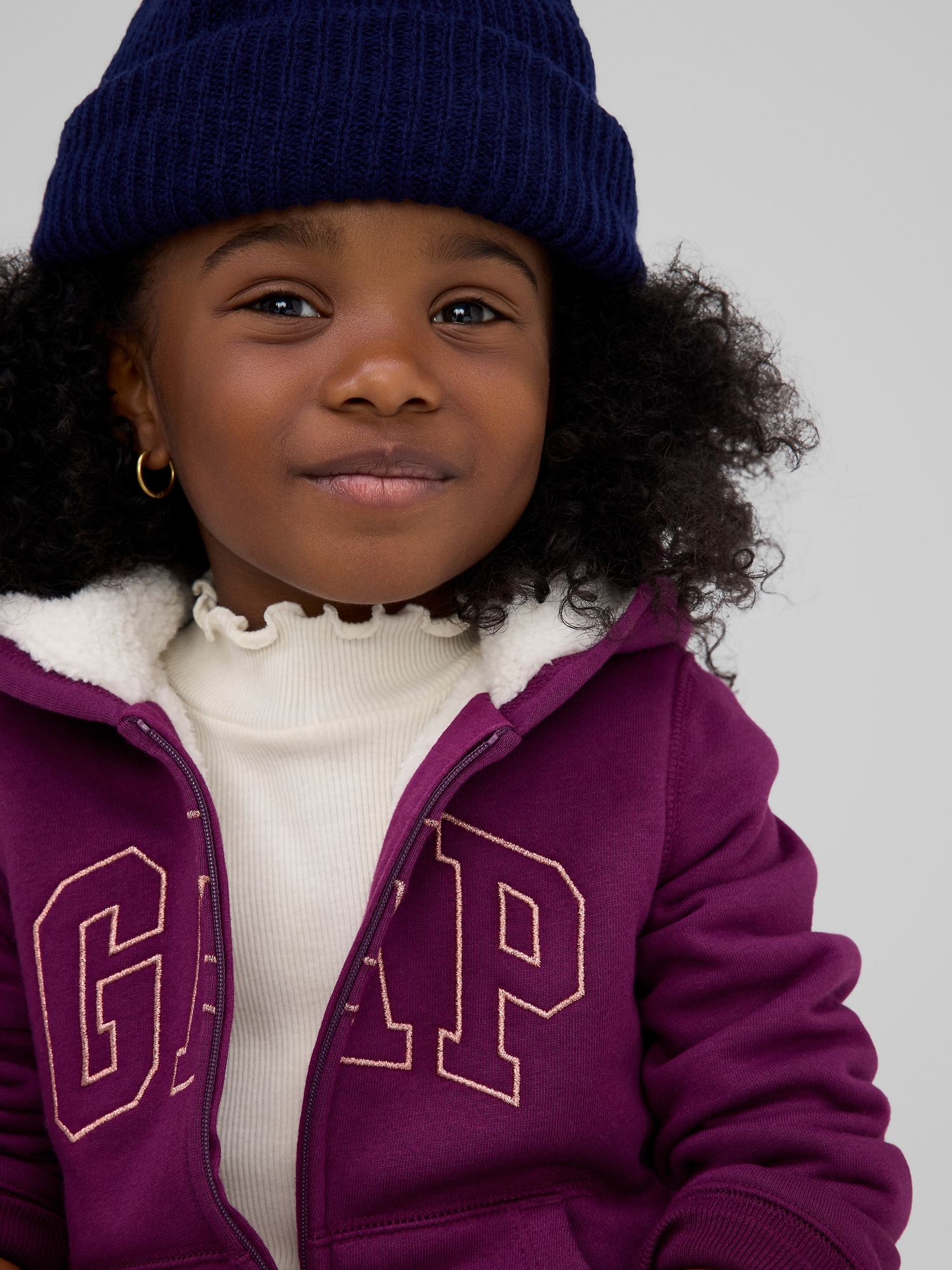 babyGap Logo Sherpa Zip Hoodie | Gap Factory