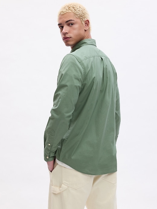 Image number 8 showing, Stretch Poplin Shirt in Standard Fit