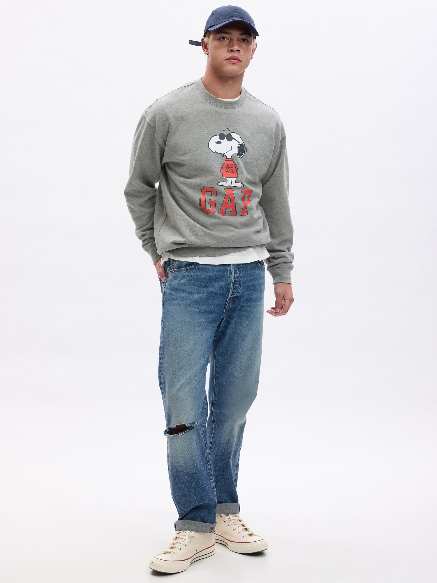 Relaxed Peanuts Graphic Sweatshirt