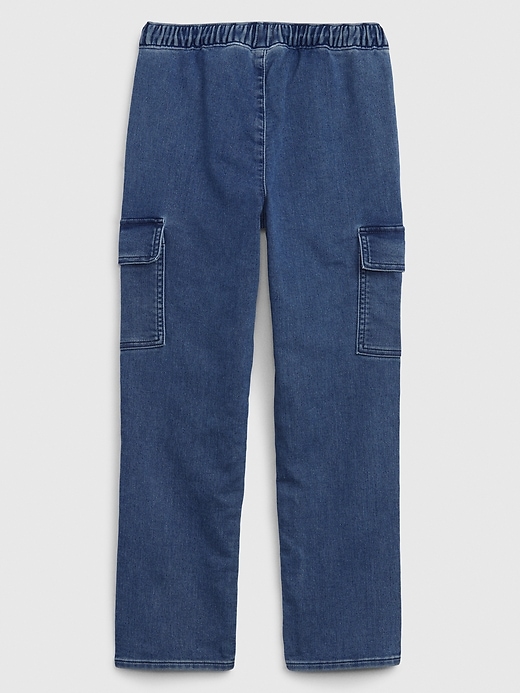 Image number 2 showing, Kids Straight Denim Cargo Joggers