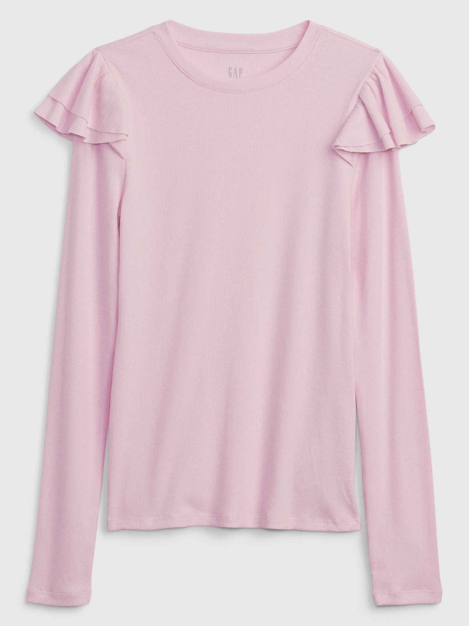 Ribbed Ruffle T-Shirt | Gap Factory