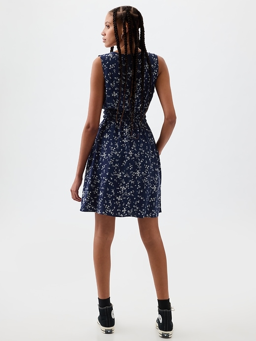Image number 2 showing, Sleeveless Smocked Mini Dress