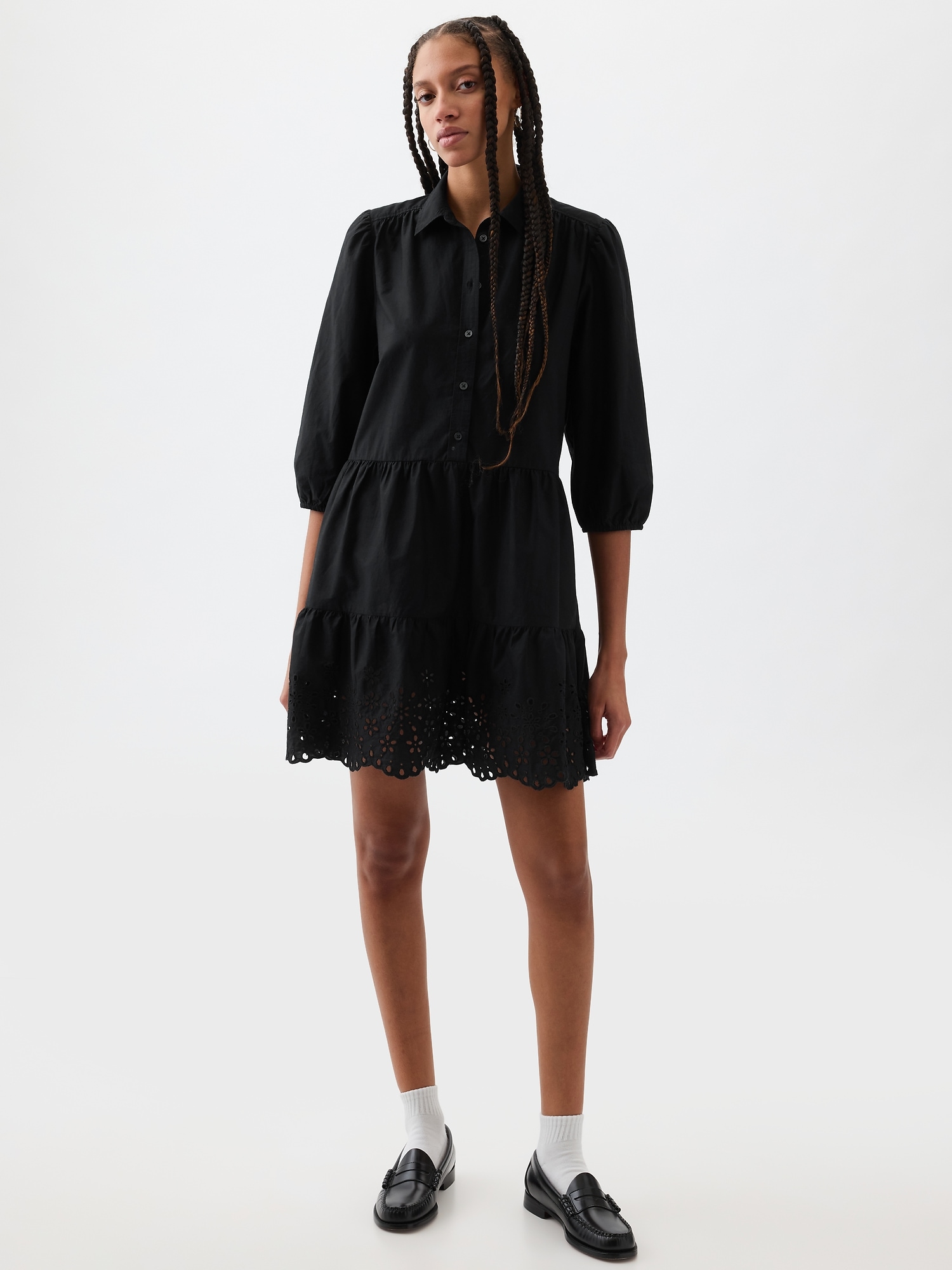 Tiered Shirtdress