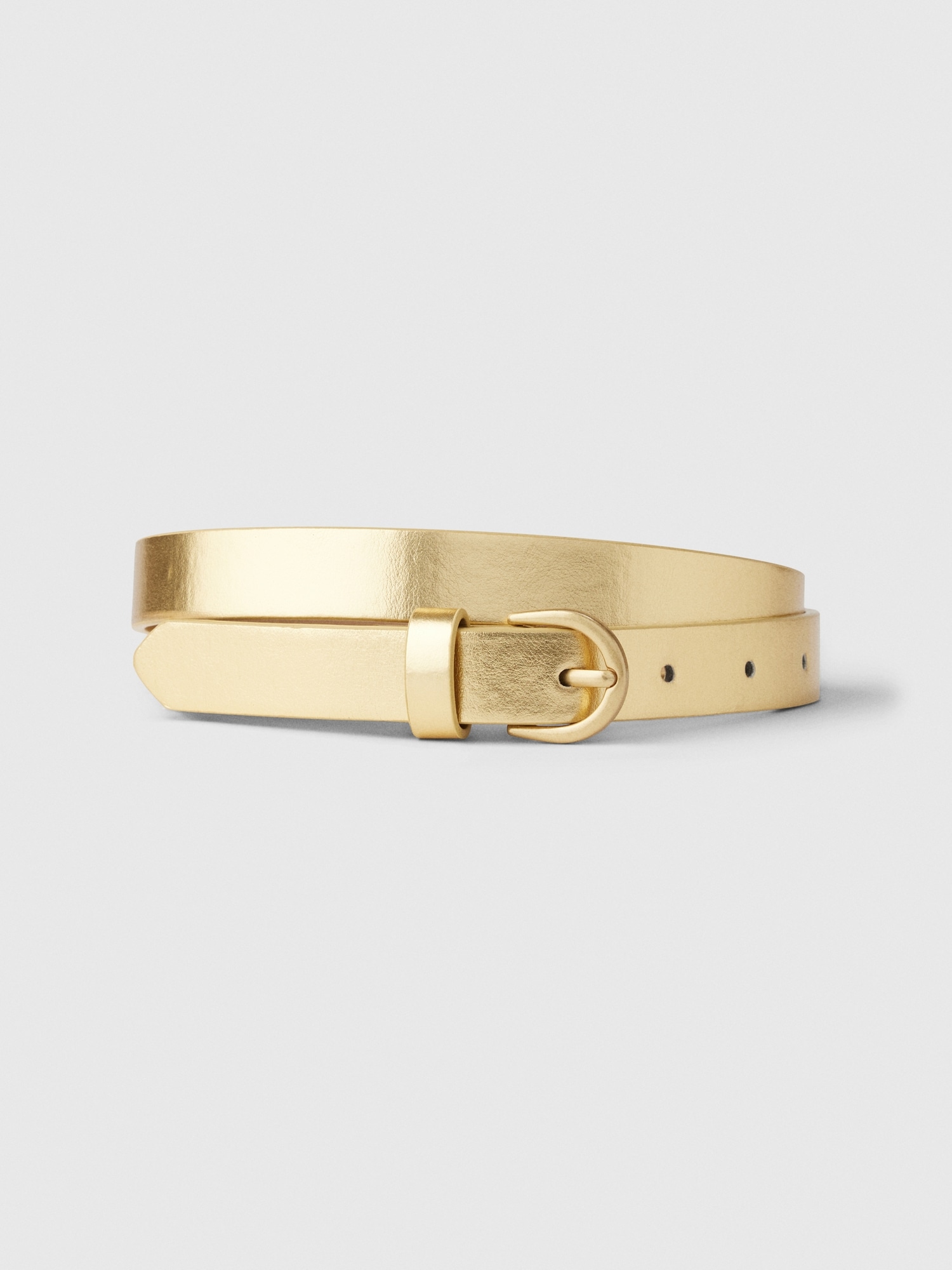 Skinny Vegan-Leather Belt