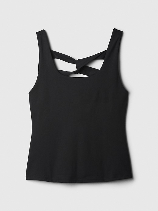 Image number 4 showing, GapFit Studio Twist-Back Support Tank