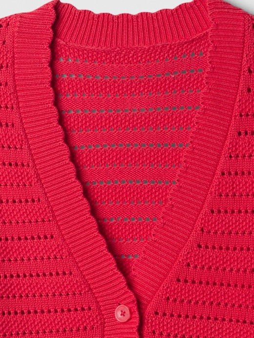 Image number 4 showing, Relaxed Mixed-Stitch Cardigan