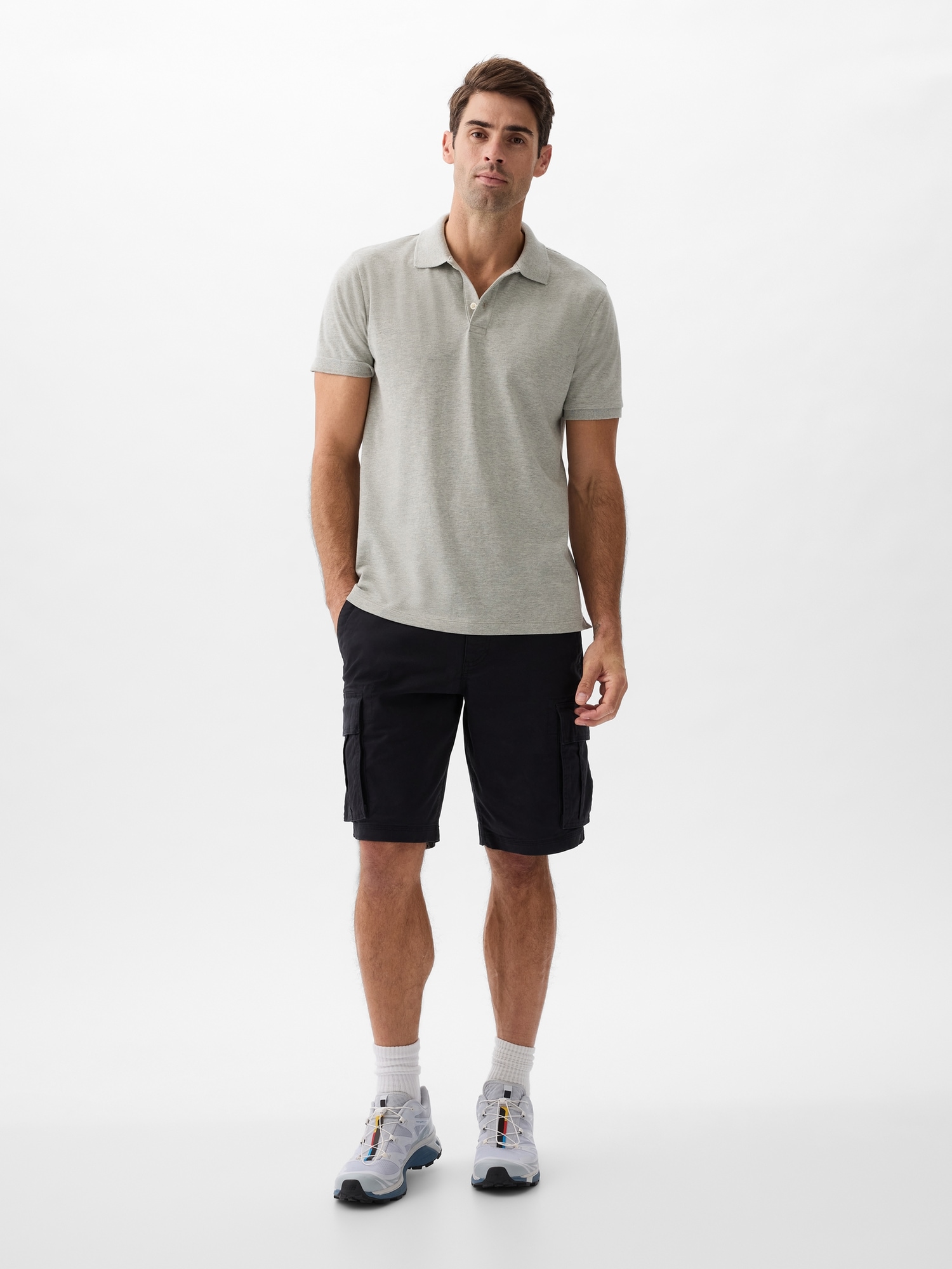 Stretch Pique Polo Shirt | Gap Factory