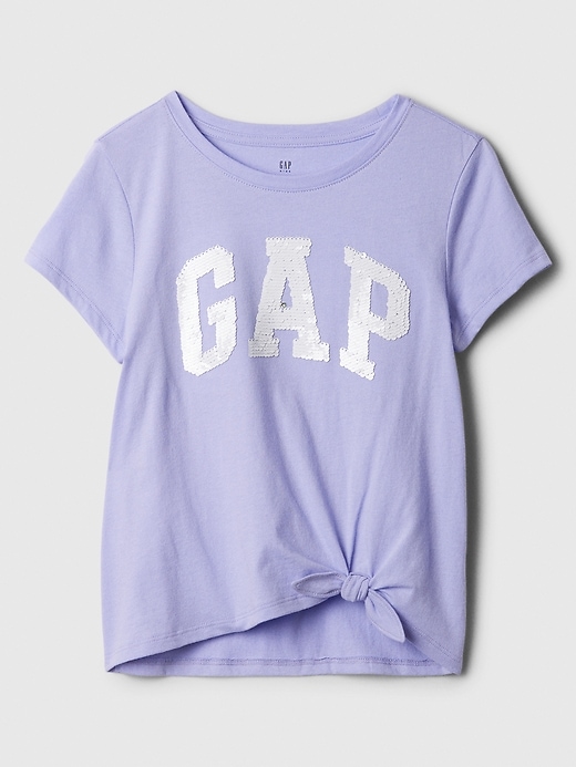Image number 6 showing, Kids Gap Logo Knot-Tie T-Shirt
