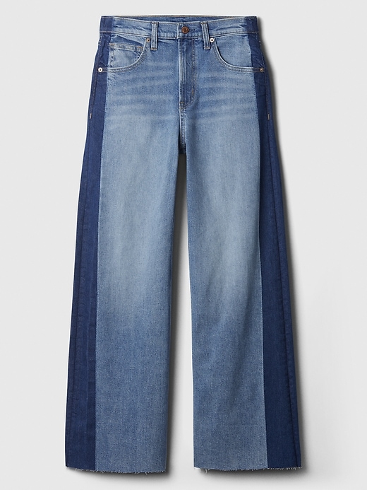 Image number 8 showing, High Rise Wide-Leg Crop Jeans