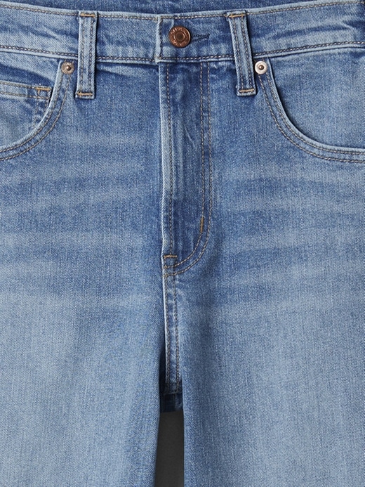 Image number 9 showing, High Rise Wide-Leg Crop Jeans