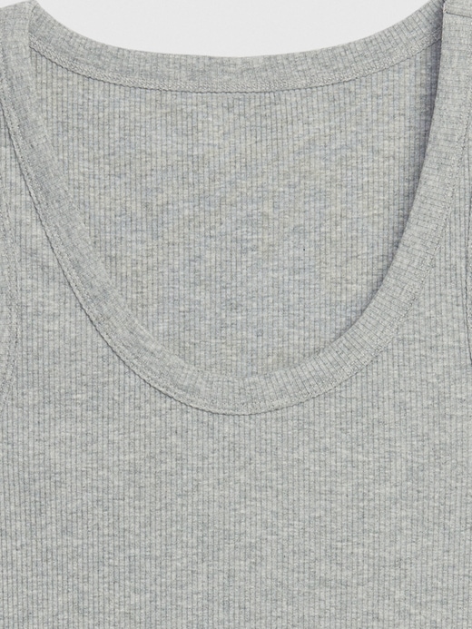 Image number 5 showing, Ribbed Scoopneck Tank Top