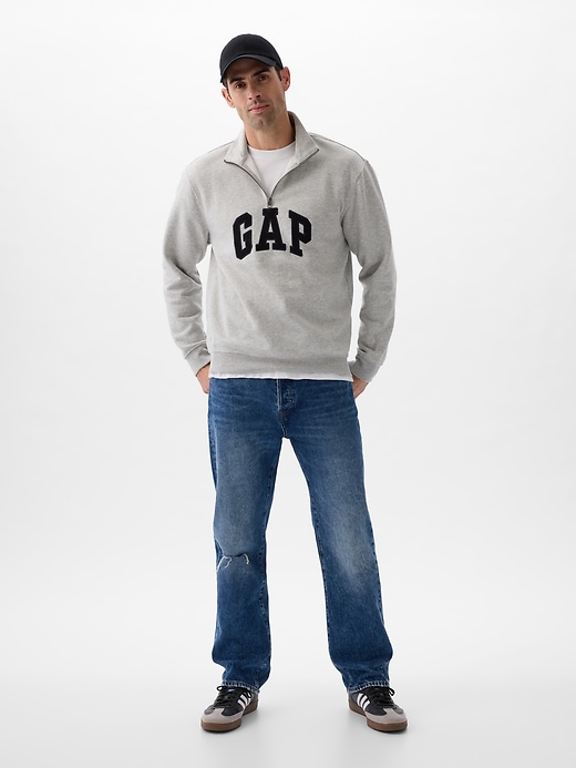Image number 6 showing, Relaxed Gap Logo Quarter-Zip Sweatshirt