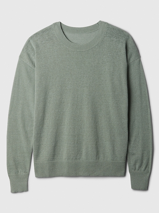 Image number 6 showing, Linen-Blend Crewneck Sweater