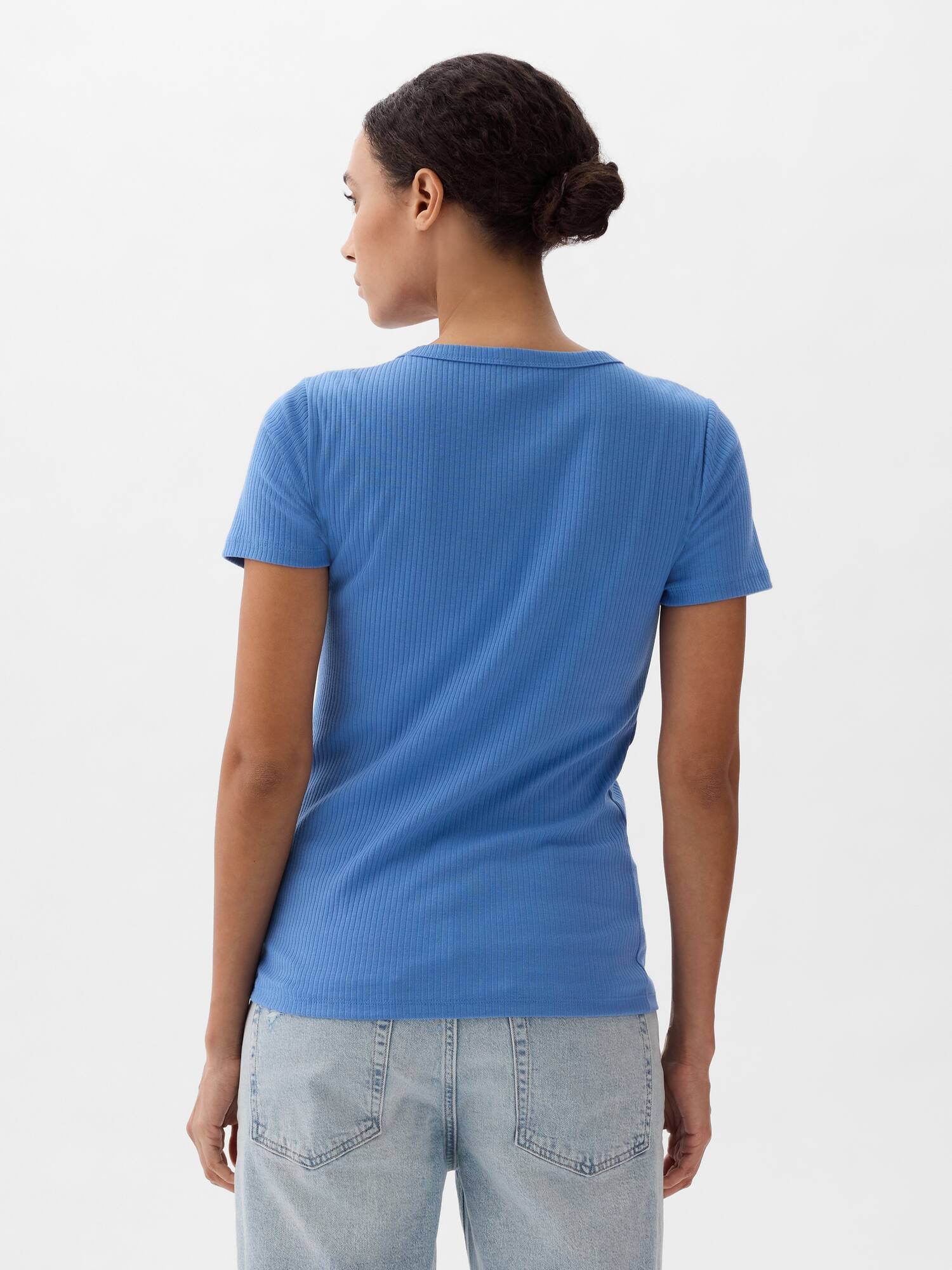 Ifyou U-Neck Ribbed Shirt main image 0