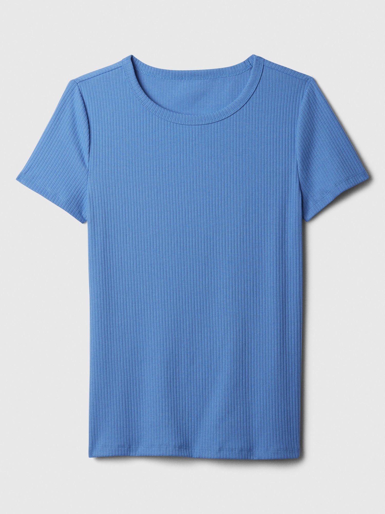 【GATELESS】RIBBON PRINT LOGO CROPPED T-SHIRT main image 1