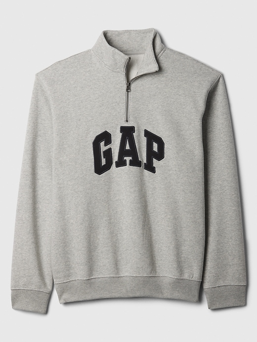 Relaxed Gap Logo Quarter-Zip Sweatshirt | Gap Factory