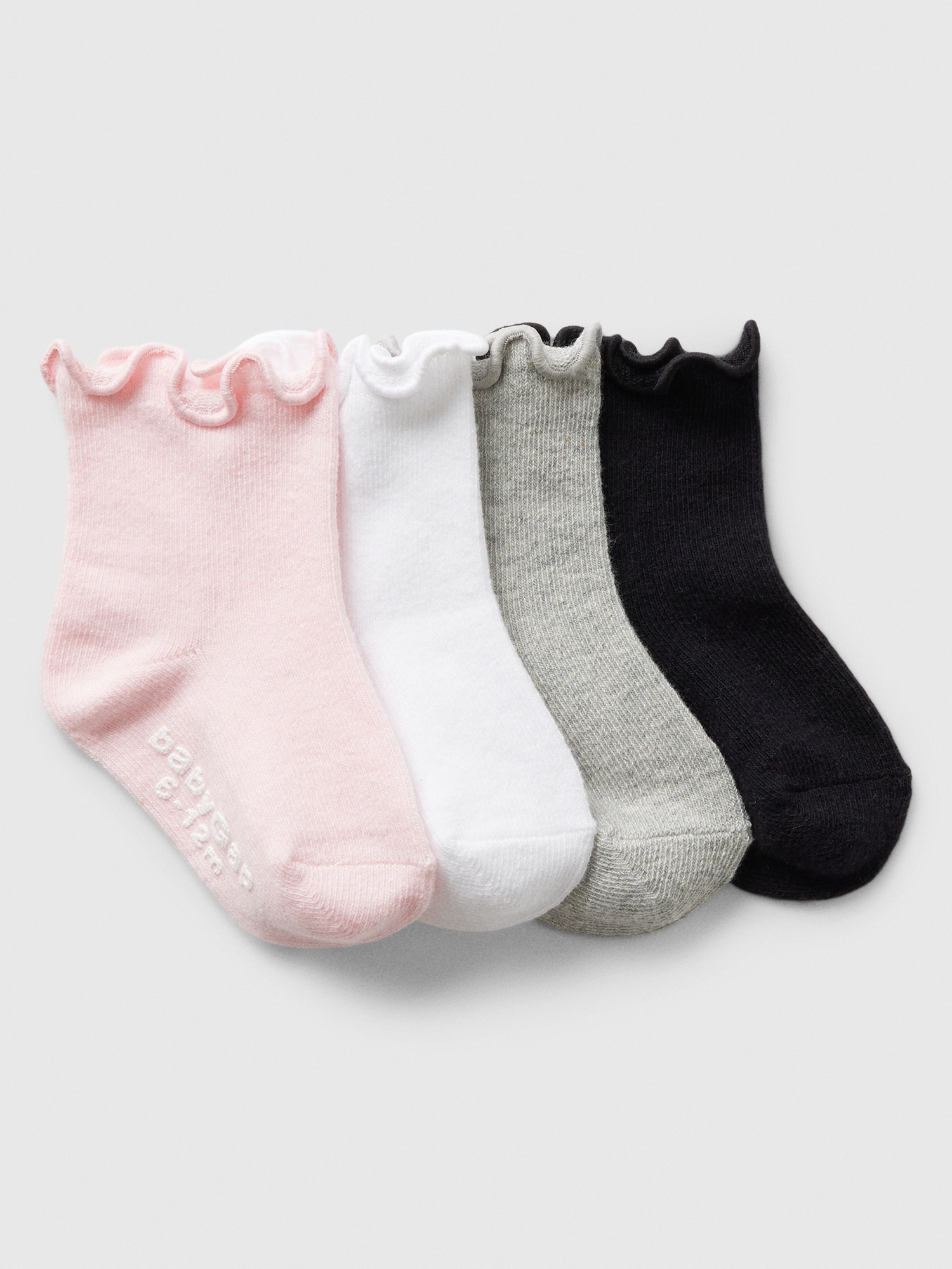 babyGap Lettuce-Trim Crew Socks (4-Pack)