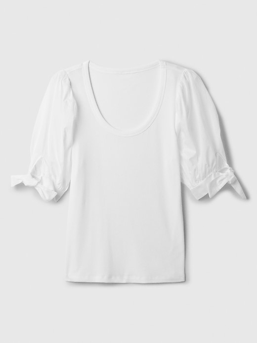 Image number 4 showing, Puff Tie-Sleeve T-Shirt