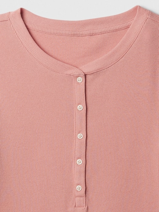 Image number 6 showing, Ribbed Henley T-Shirt