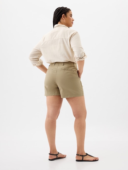 Image number 4 showing, 5" Mid Rise Downtown Khaki Shorts
