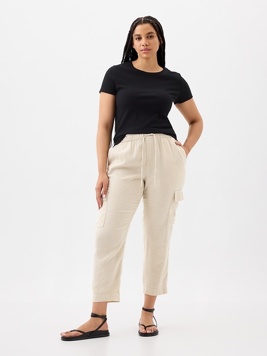 Image number 10 showing, Mid Rise Easy Linen-Blend Pants