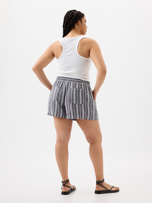 Image number 10 showing, 4" Mid Rise Easy Linen-Blend Pull-On Shorts