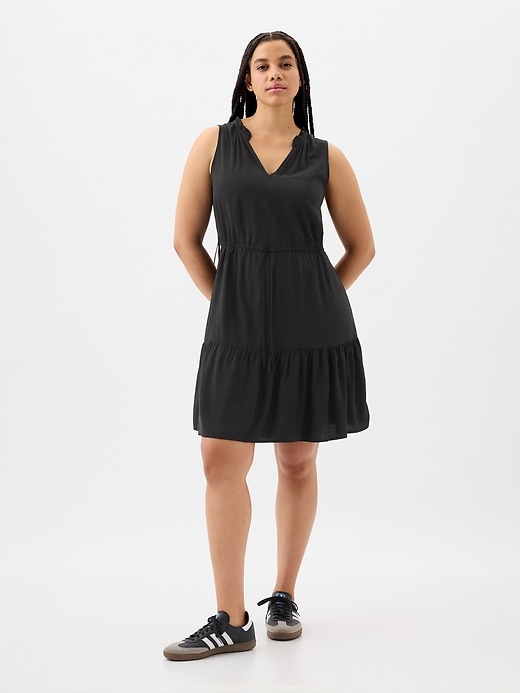 Image number 8 showing, Sleeveless Splitneck Mini Dress