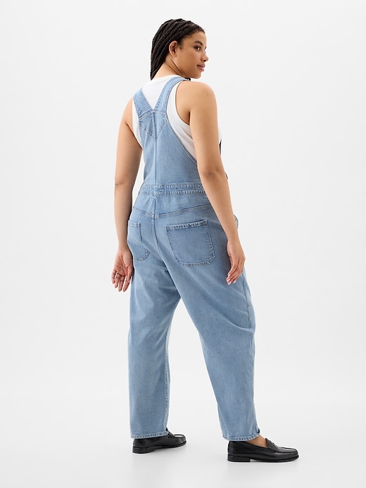 Image number 4 showing, Slouchy Denim Overalls