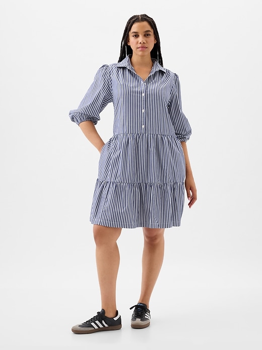 Image number 7 showing, Tiered Shirtdress