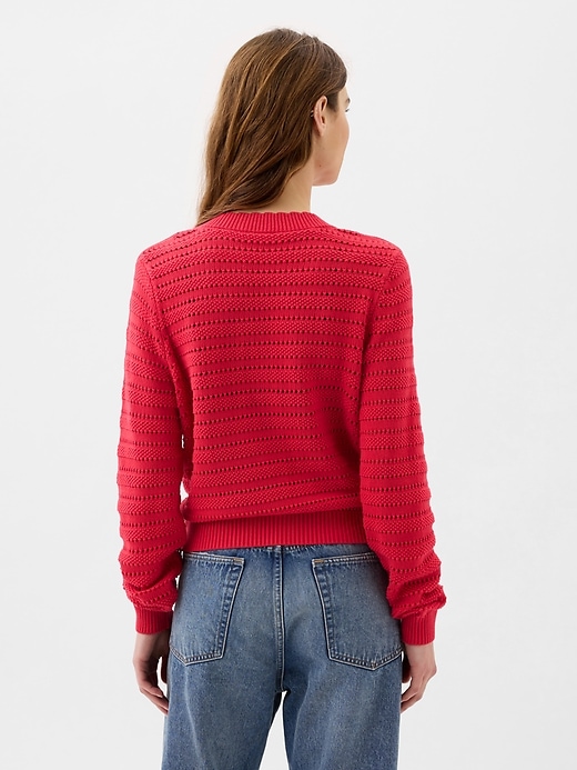 Image number 2 showing, Relaxed Mixed-Stitch Cardigan