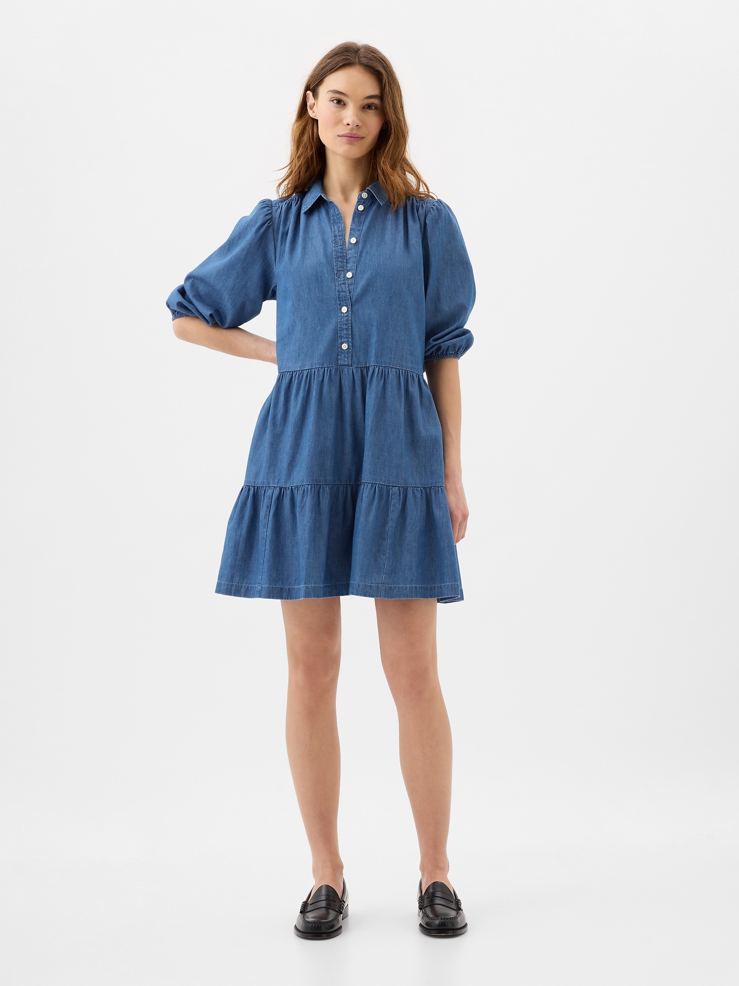 Tiered Shirtdress