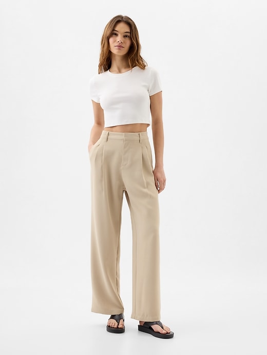 Image number 1 showing, Easy Crepe Trousers