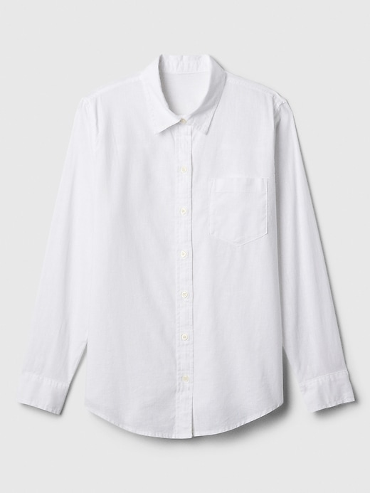 Image number 4 showing, Linen-Blend Easy Shirt