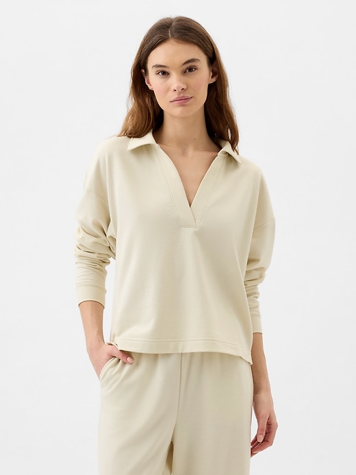 Image number 1 showing, Relaxed Cloudlight Polo Sweatshirt