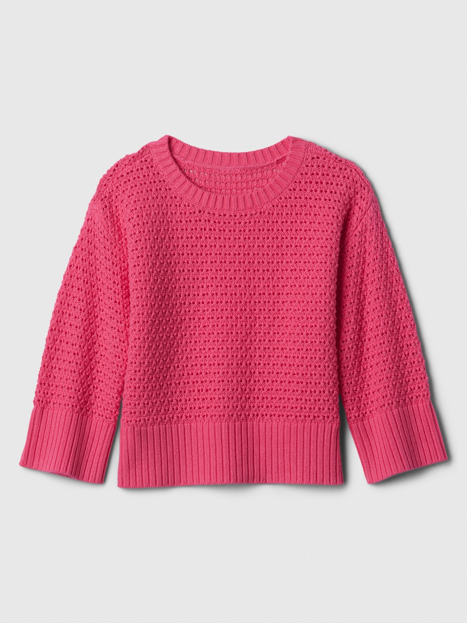 babyGap 24/7 Split-Hem Crochet Sweater