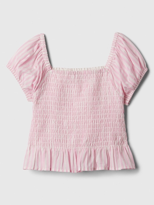 Image number 1 showing, Kids Smocked Puff Sleeve Top