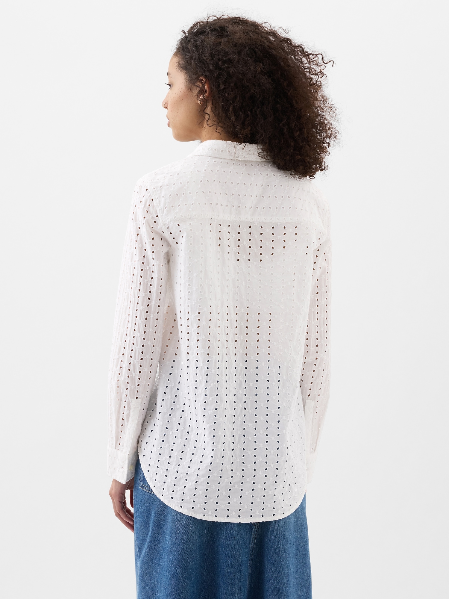 Eyelet Easy Shirt | Gap Factory