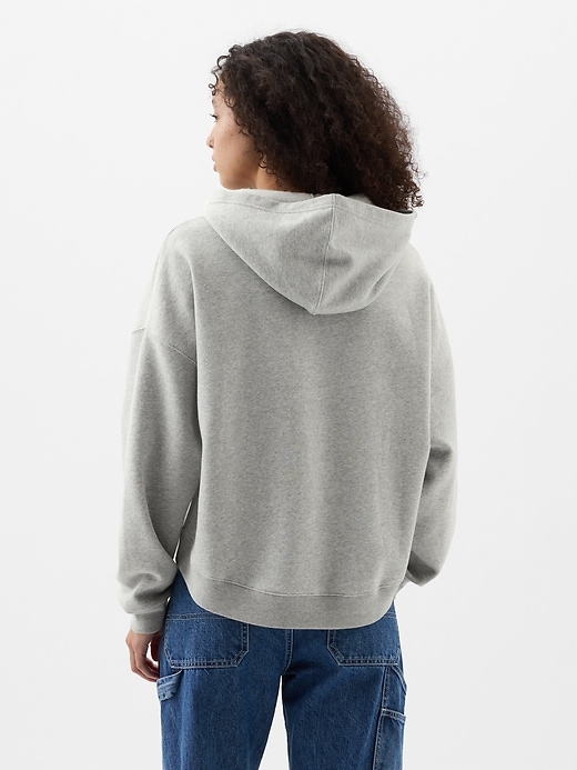 Image number 3 showing, Relaxed Gap Mini-Logo Cropped Hoodie