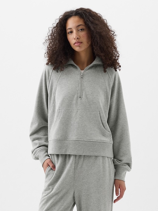 Image number 1 showing, Relaxed Fleece Half-Zip Sweatshirt