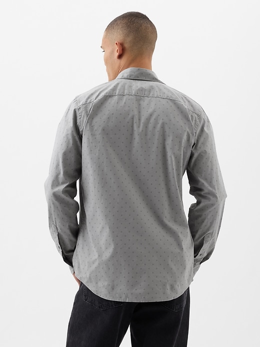 Image number 2 showing, Stretch Poplin Shirt in Slim Fit