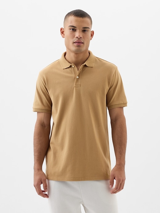 Image number 1 showing, Stretch Pique Polo Shirt