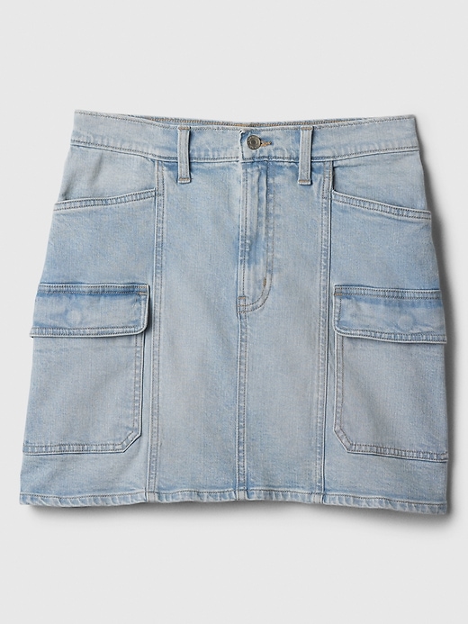 Image number 3 showing, Denim Mini Skirt