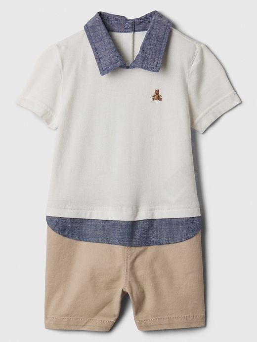 Image number 1 showing, Baby Polo Romper