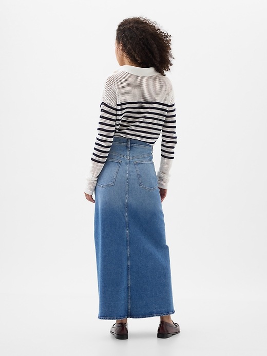 Image number 2 showing, Denim Maxi Skirt