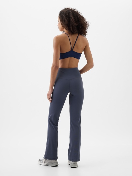 Image number 2 showing, GapFit Sky High Studio Ribbed Flare Leggings