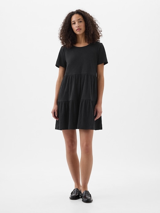 Image number 3 showing, ForeverSoft Relaxed Tiered Mini Dress