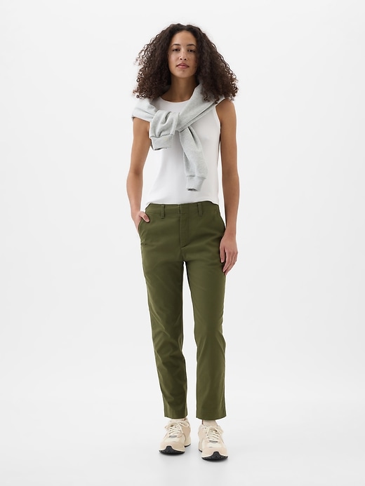 Image number 1 showing, Mid Rise Downtown Khakis